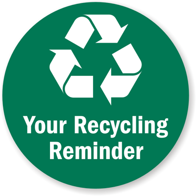 Recycling Symbol Stencil